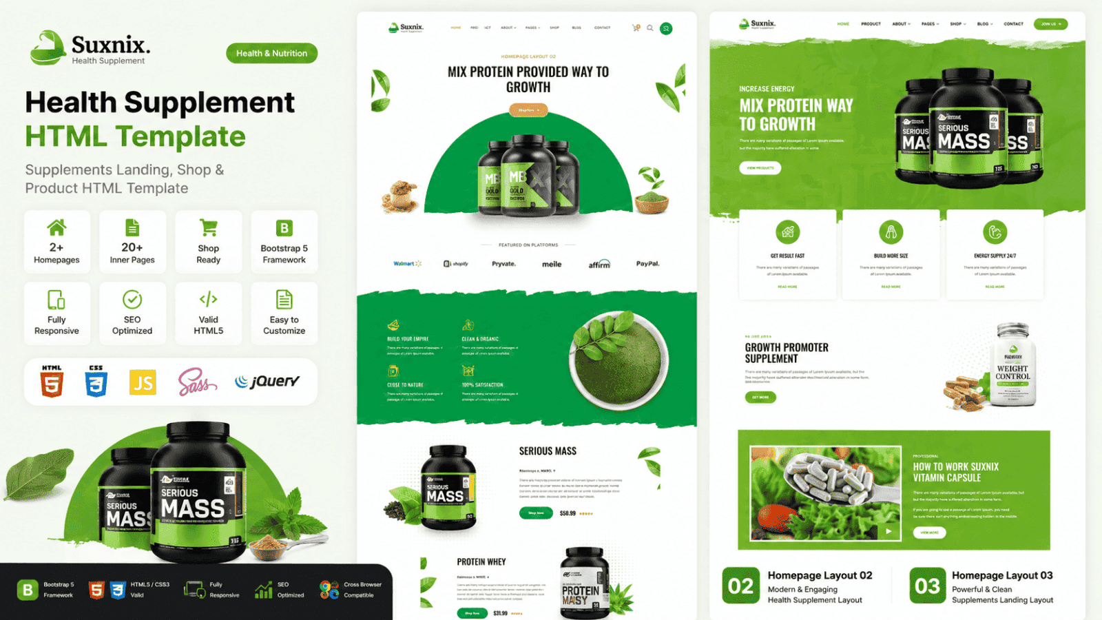 Suxnix - Health Supplement Landing Page
